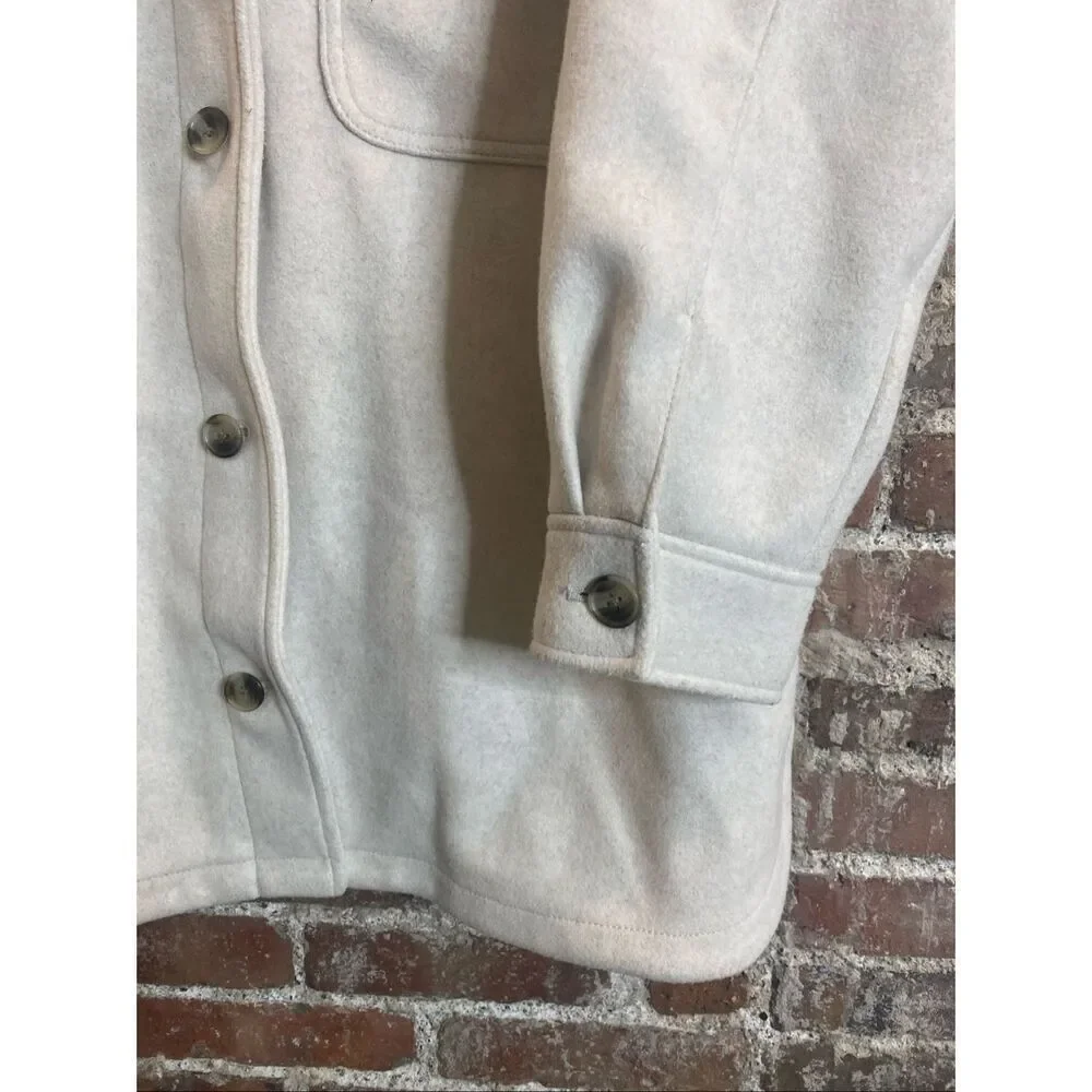 OLD NAVY • Oatmeal Cream Beige Flannel Shacket • Ladies XL Petite